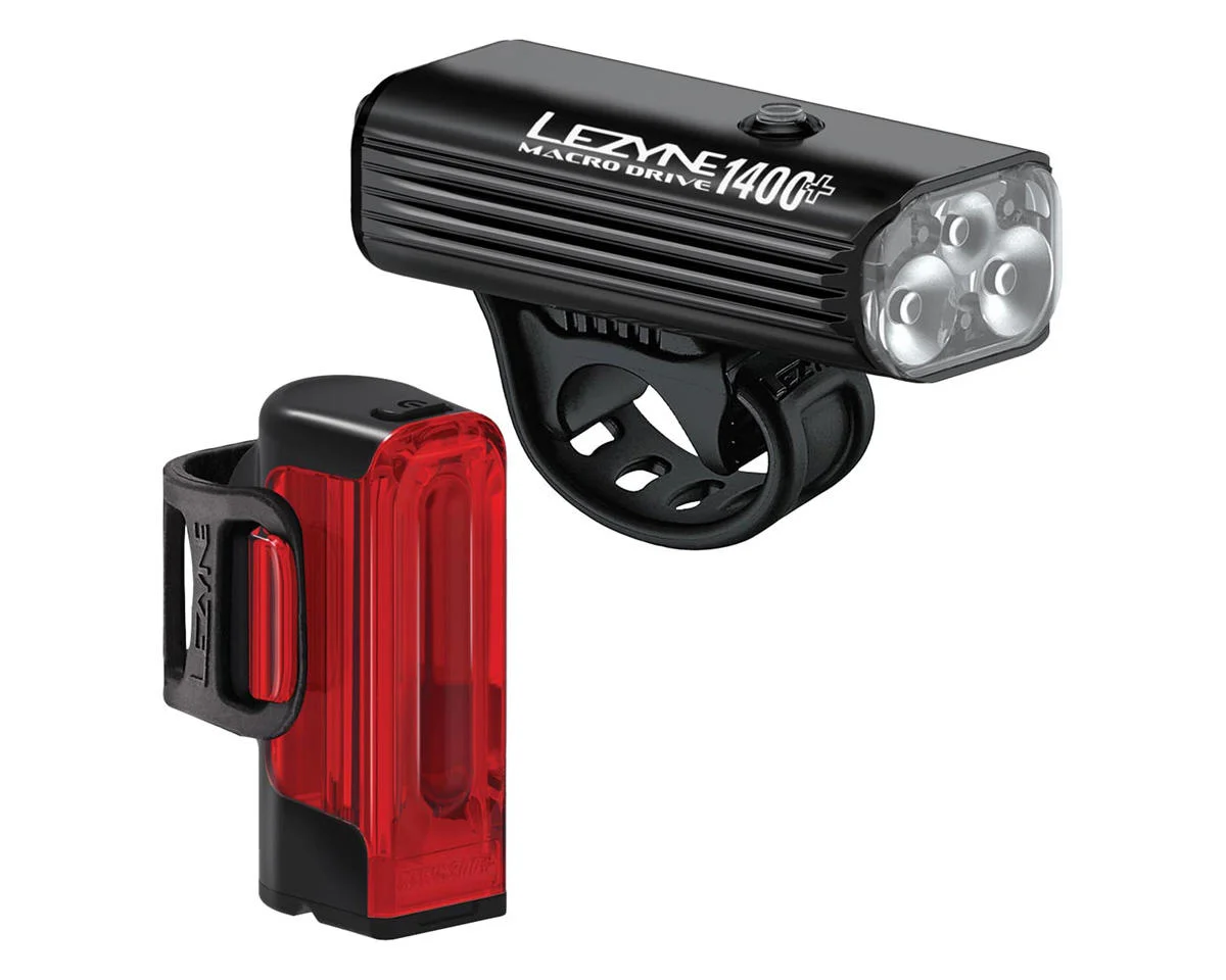 Lezyne Macro Drive 1400+ /Strip Drive Pro 400+ Light Set